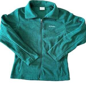 Columbia Sherpa Fleece Zip Up Green Pearl